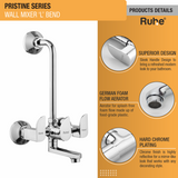 Pristine Wall Mixer Brass Faucet with L Bend product details