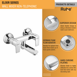 Elixir Wall Mixer Brass Faucet (Non-Telephonic) product details