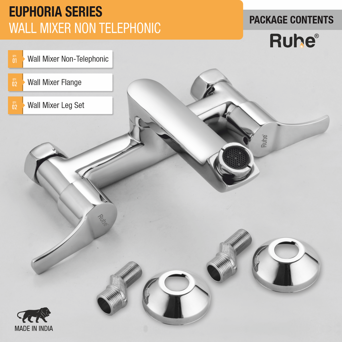 Euphoria Wall Mixer Tap - by Ruhe®