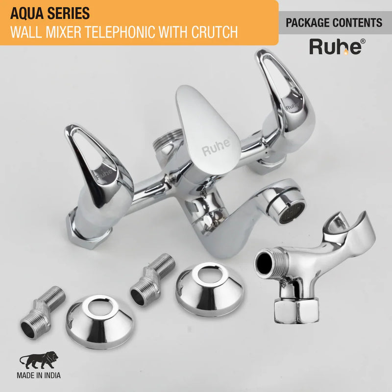 Aqua Telephonic Wall Mixer Tap with Crutch