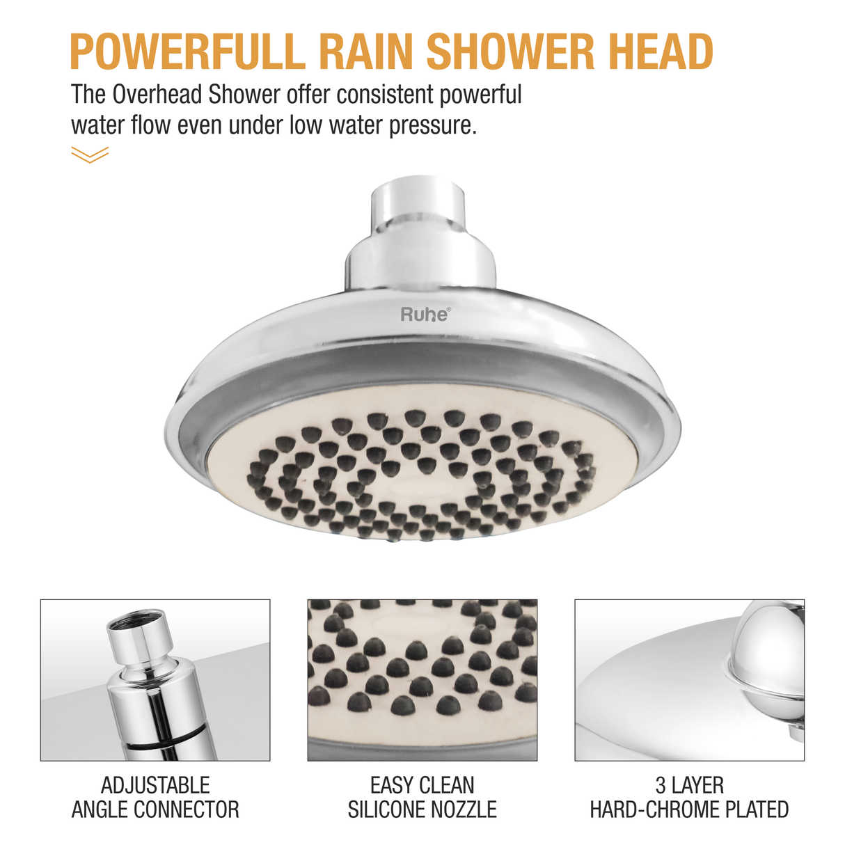 Astro Overhead Shower (4.5 Inches) - by Ruhe