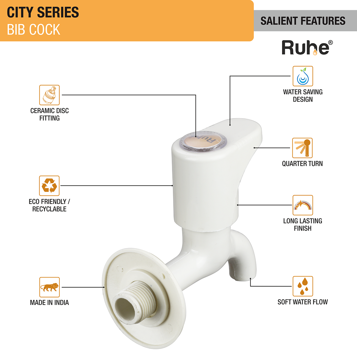 City Bib Tap PTMT Faucet - by Ruhe