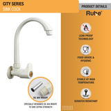 City Sink Tap with Swivel Spout PTMT Faucet product details