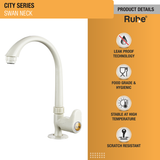 City PTMT Swan Neck with Swivel Spout Faucet product details