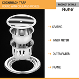 Classic Round with Collar Floor Drain (5 Inches) with Cockroach Trap (304 Grade) product details