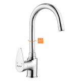 Eclipse Single Lever Table Mount Sink Mixer with Medium Round Swivel Spout Faucet