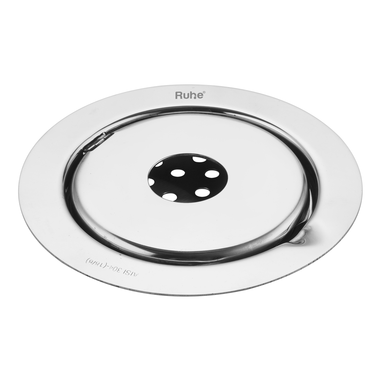 Gemini Round 304-Grade Floor Drain with Hole (5 Inches) - by Ruhe