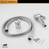 Henry Brass Health Faucet with Flexible Hose (304 Grade) and Hook package