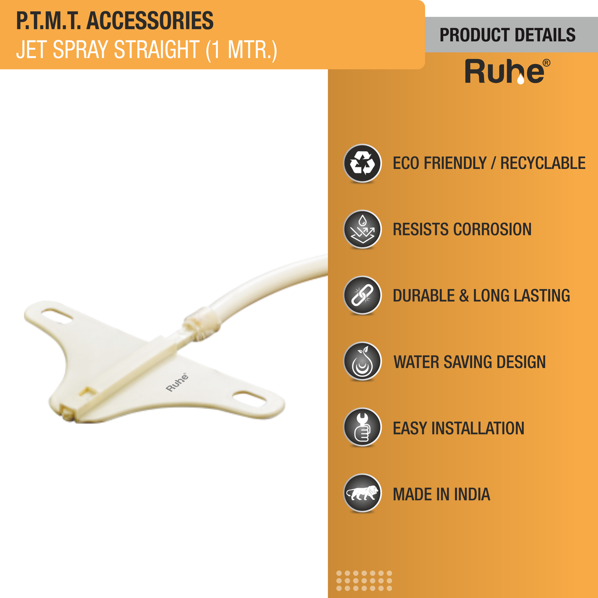 Jet Spray PTMT Triangle Nozzle (1 Mtr) product details