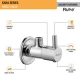 Kara Angle Valve Brass Faucet features