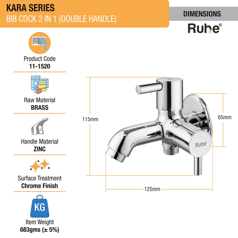 Kara Two Way Bib Tap (Double Handle)