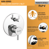 Kara Single Lever Diverter 2 Inlet Complete Faucet details