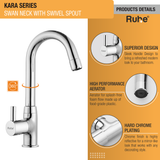 Kara Swan Neck with Swivel Spout Faucet details