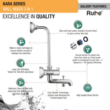 Kara Wall Mixer 3 in 1 Faucet features