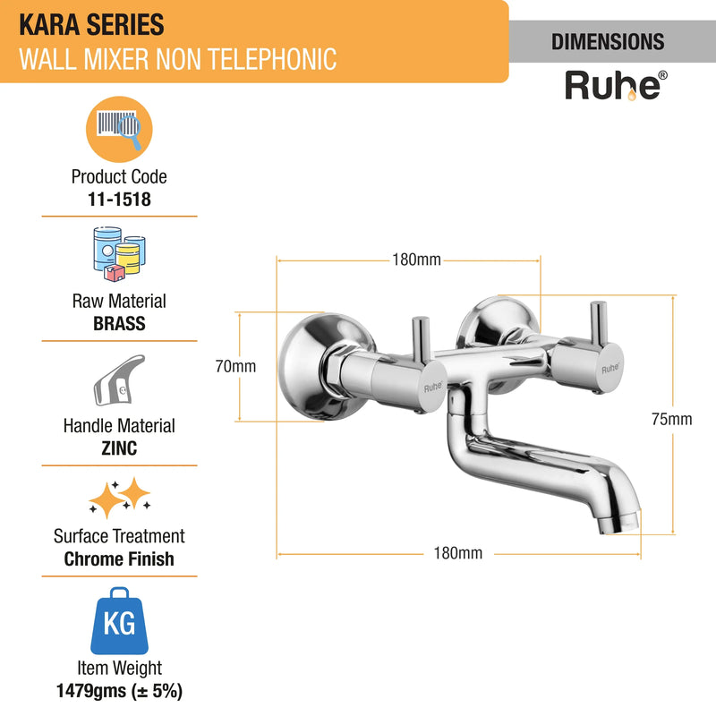 Kara Wall Mixer Tap