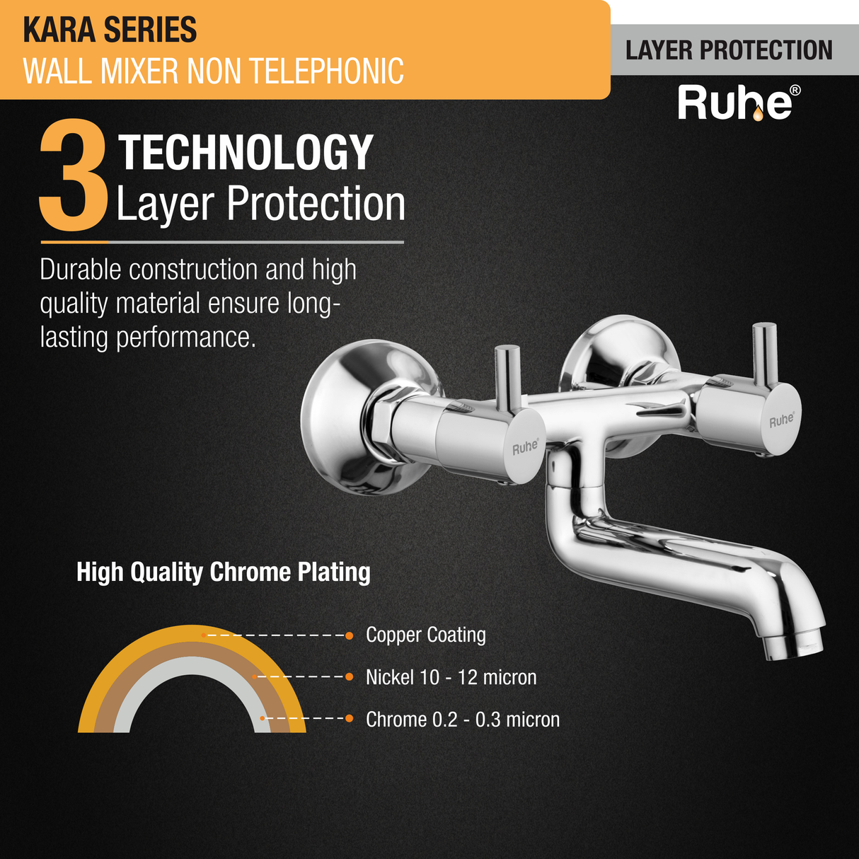 Kara Wall Mixer Non Telephonic Faucet protection