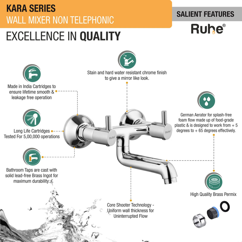Kara Wall Mixer Tap