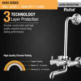 Kara Wall Mixer with L Bend Faucet protection