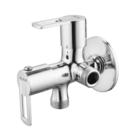 Kubix Two Way Angle Valve Brass Faucet (Double Handle)
