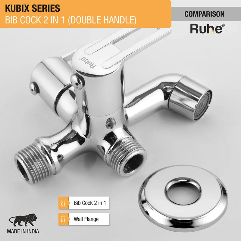 Kubix Two Way Bib Tap (Double Handle)