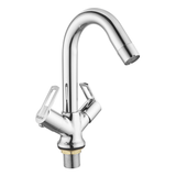 Kubix Centre Hole Basin Mixer with Small (12 inches) Round Swivel Spout Faucet