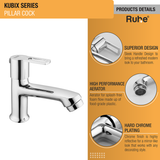 Kubix Pillar Tap Brass Faucet product details
