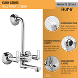 Kubix Wall Mixer L Bend Faucet product details