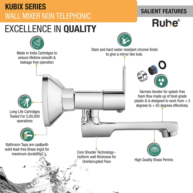 Kubix Wall Mixer Tap