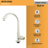 Metro PTMT Swan Neck with Swivel Spout Faucet product details