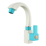 Ocean Square PTMT Swan Neck with Swivel Spout Faucet