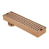 Palo Shower Drain Channel (18 x 3 Inches) ROSE GOLD/ANTIQUE COPPER