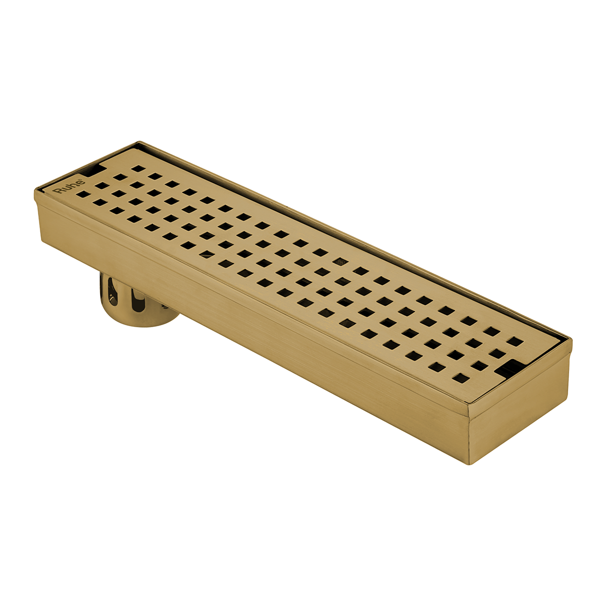 Palo Shower Drain Channel (18 x 3 Inches) with YELLOW GOLD PVD Coating - by Ruhe®