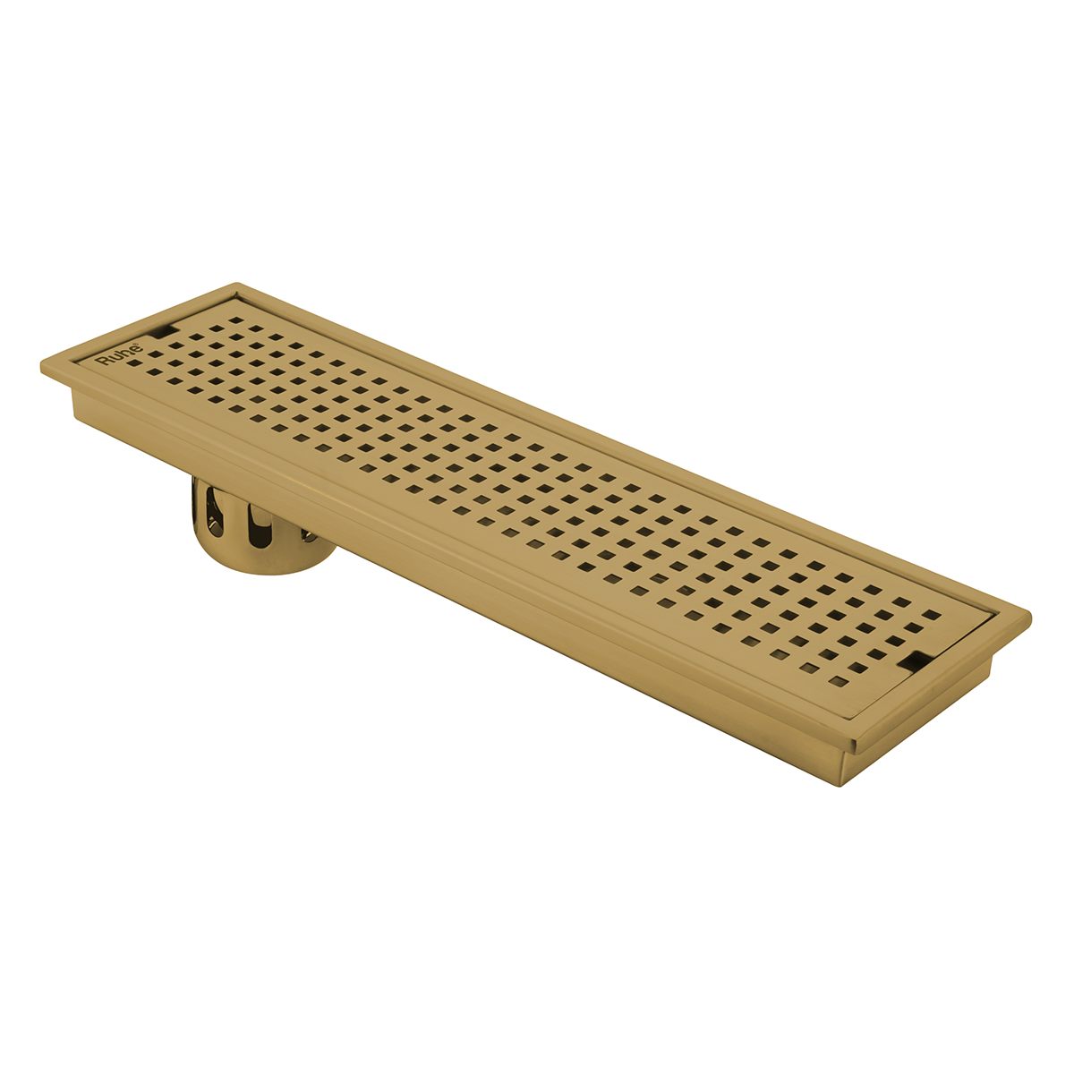 Palo Shower Drain Channel (32 x 5 Inches) with YELLOW GOLD PVD Coating - by Ruhe®