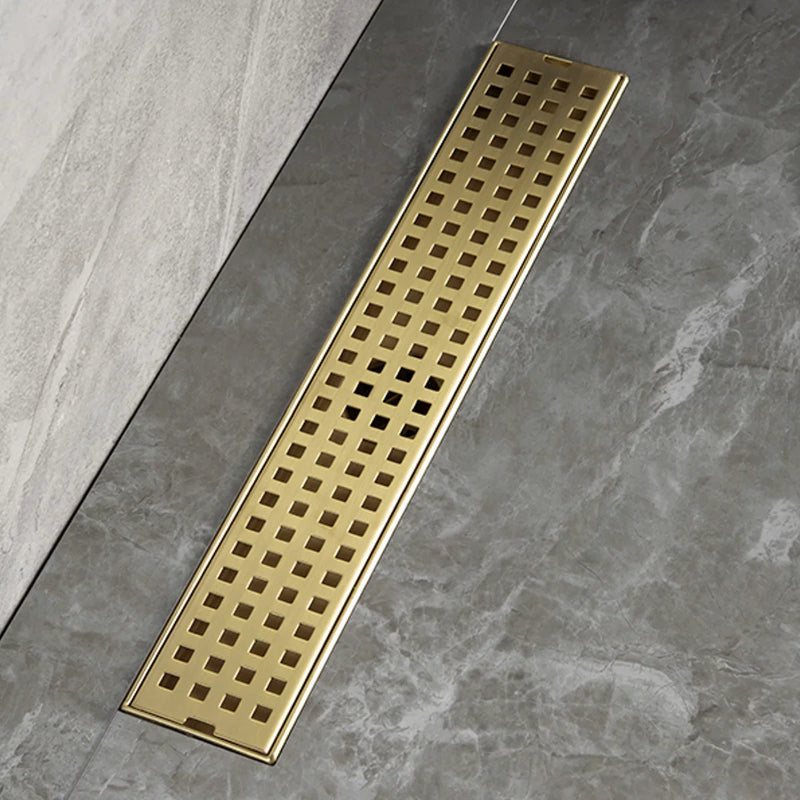 Palo Shower Drain Channel (36 x 3 Inches) with YELLOW GOLD PVD Coating - by Ruhe