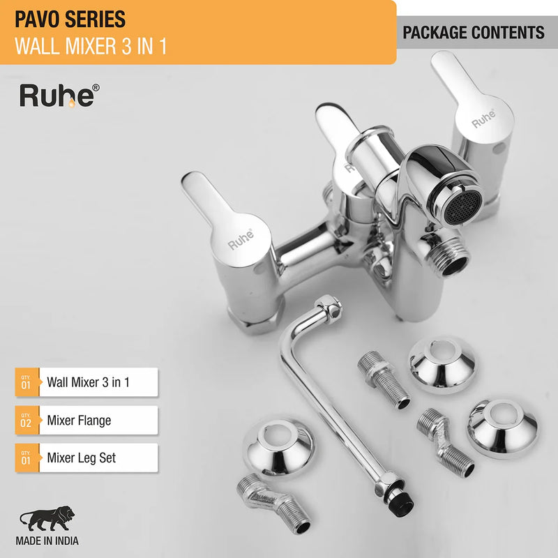 Pavo 3-in-1 Wall Mixer Tap