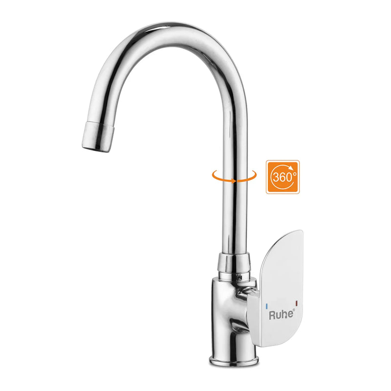 Pristine Single Lever Deck-mount Kitchen Sink Mixer Tap with Swivel Spout