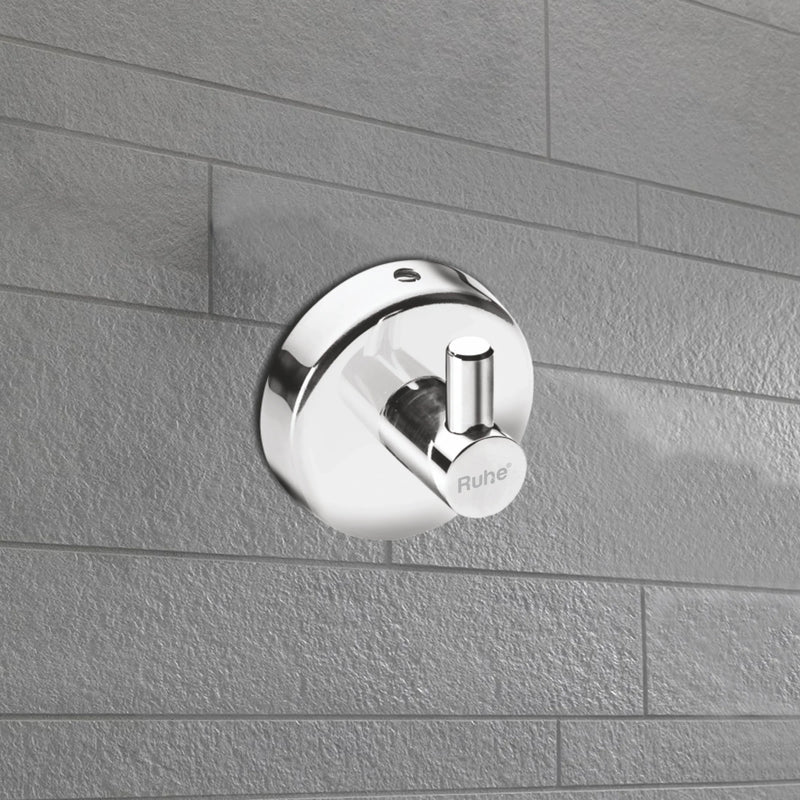 Round Stainless Steel Robe Hook- by Ruhe®