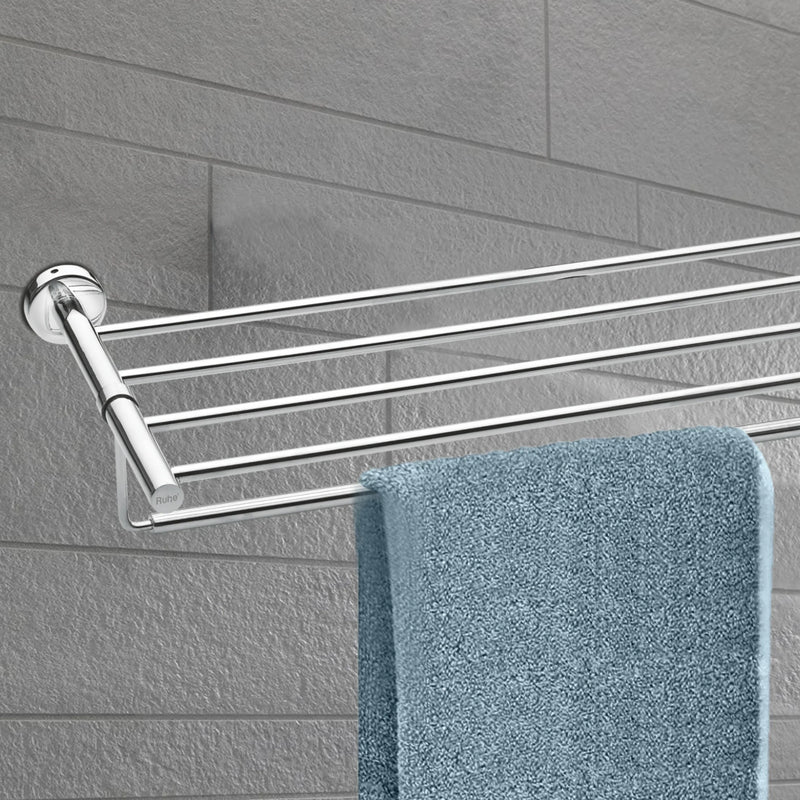 Round Stainless- Steel Towel Rack (24 inches) - by Ruhe®