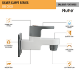 Silver Curve PTMT Bib Cock Faucet 5
