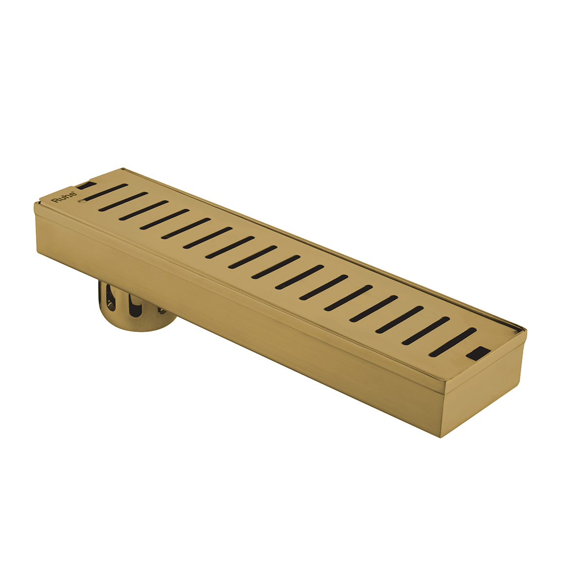 Vertical Shower Drain Channel (24 x 3 Inches) YELLOW GOLD PVD Coated - by Ruhe®