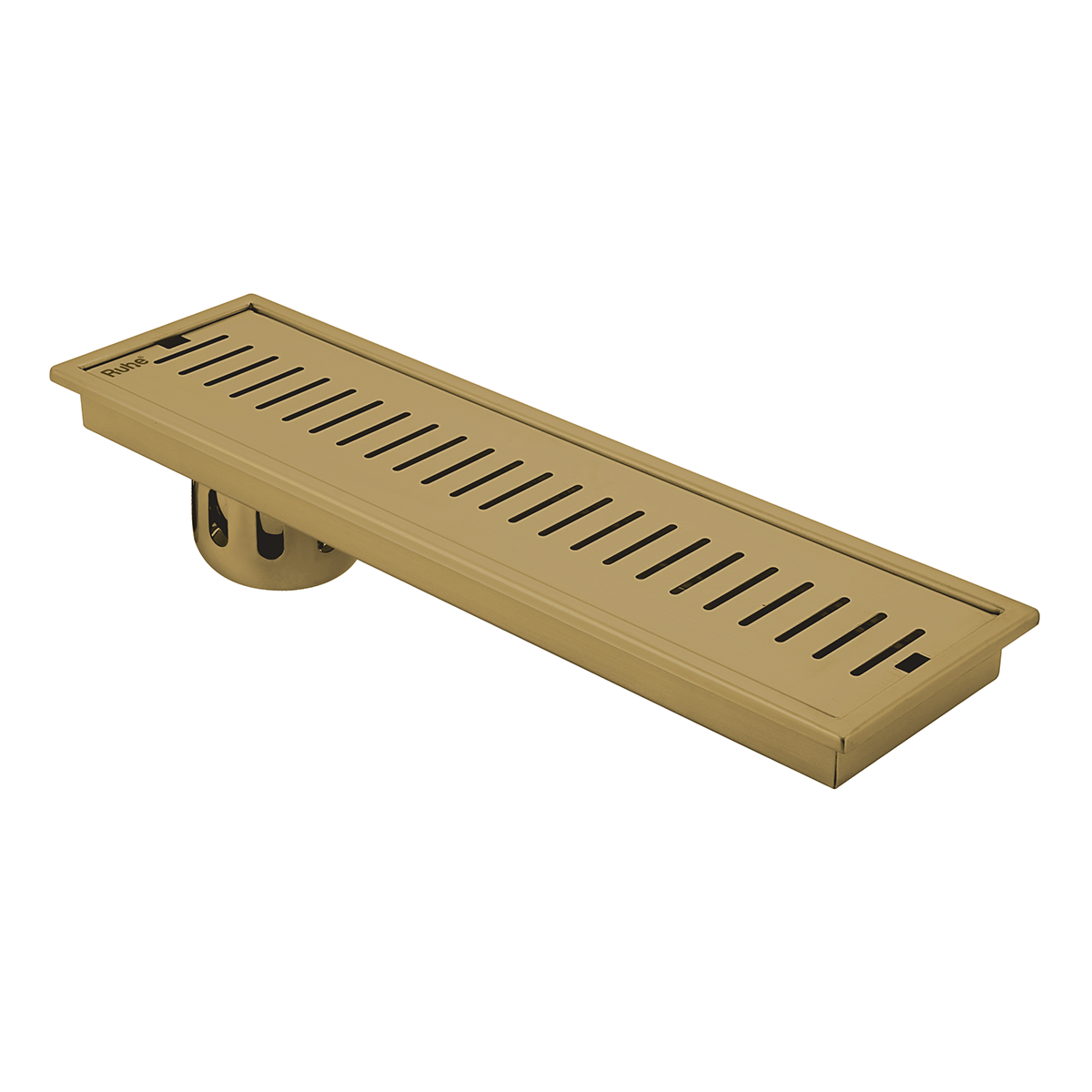 Vertical Shower Drain Channel (32 x 5 Inches) YELLOW GOLD PVD Coated - by Ruhe®