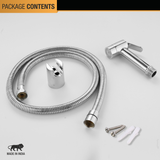 Weber Brass Health Faucet with Flexible Hose (304 Grade) and Hook package